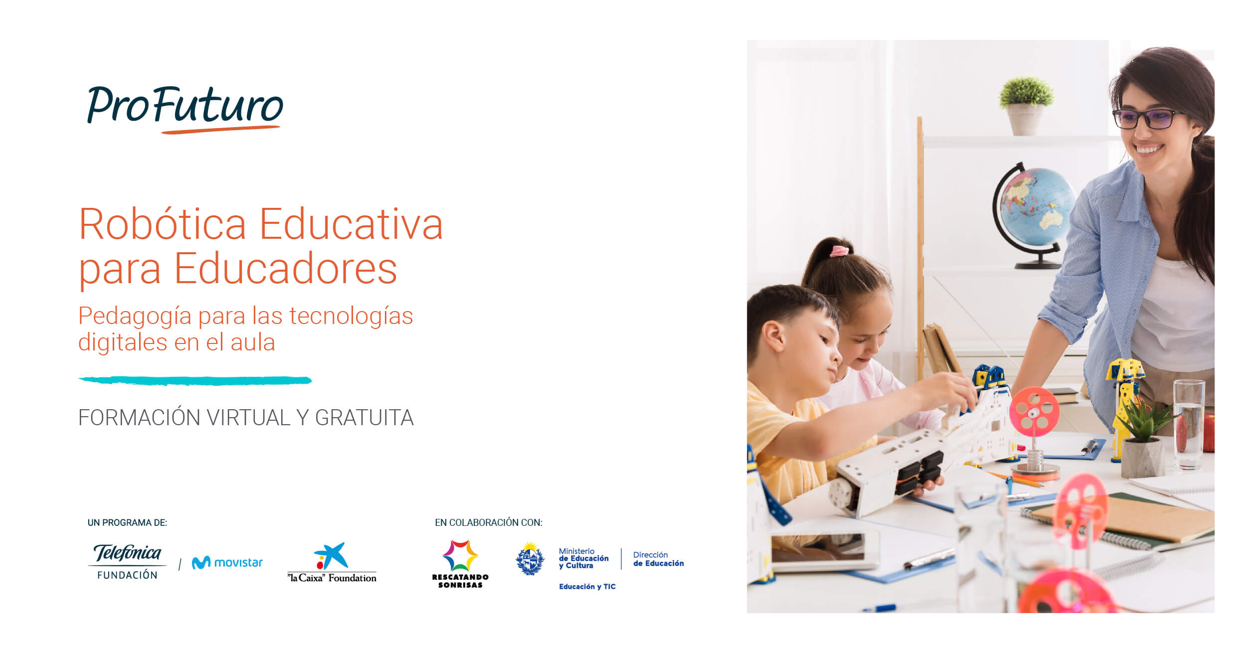 19 de mayo - Curso virtual para docentes: “Robótica Educativa para Educadores. Pedagogía para las tecnologías digitales en el aula”